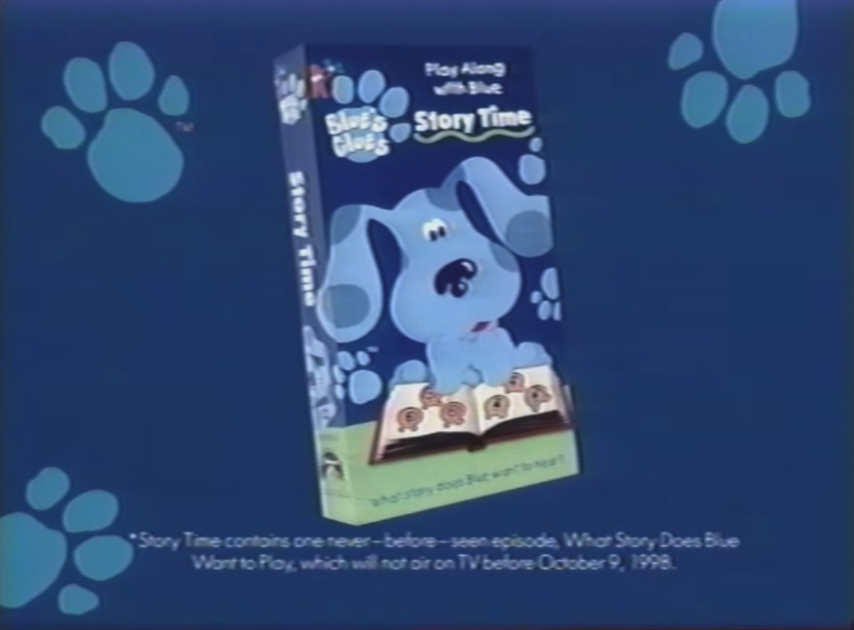 Blue's Clues VHS Promo Story Time Free Download, Borrow, and